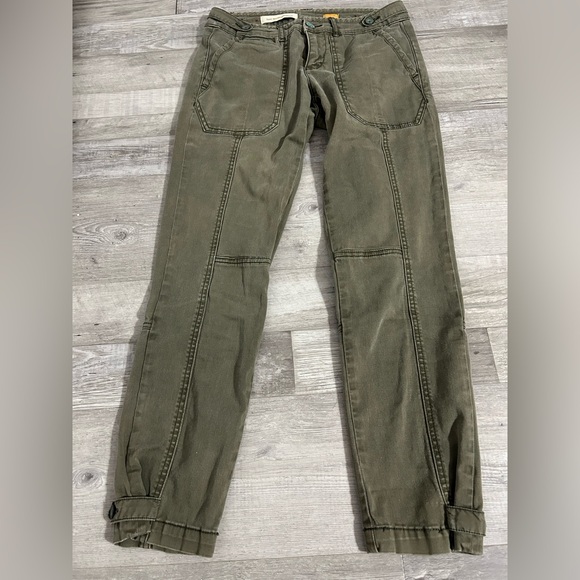 Anthropologie Pilcro and the Letter press Women’s Green utility pants - Picture 5 of 11